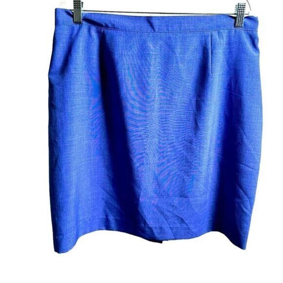 Vintage Sag Harbor Plus Size Purple Pencil Straight Short Lined Skirt - Size 16 - Picture 1 of 5